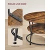 TV staliukas Songmics Kavos staliukas, 80x80x46.5 cm, rudas