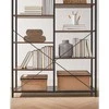 Songmics Knygų lentyna, 100x30x170 cm, Juoda