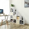 Songmics Knygų lentyna, 129,5x29x129,5 cm, balta