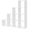 Songmics Knygų lentyna, 129,5x29x129,5 cm, balta