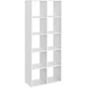 Songmics Knygų lentyna VASAGLE 10 skyrių 30x65,5x161,5 cm