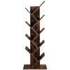 Songmics Knygų lentyna, 50x25x141.5 cm, ruda