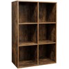 Songmics Knygų lentyna, 65.5x30x97.5 cm, ruda