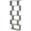 Songmics Knygų lentyna, 70x24x190.5 cm, smėlio spalvos