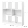 Songmics Knygų lentyna, 97,5x30x100 cm, balta