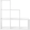 Songmics Knygų lentyna, 97,5x97,5x29 cm, balta