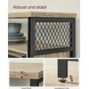 Songmics Komoda, 100x33x80 cm, turkio ruda ir juoda