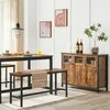Songmics Komoda, 100x35x75 cm, Juoda