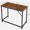 Songmics Kompiuterio stalas, 100x50x75 cm, ruda, juoda