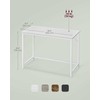 Songmics Kompiuterio stalas, 101x50x75.5 cm, balta