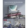 Songmics Kompiuterio stalas, 150x120x89 cm, juodas