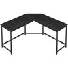 Songmics Kompiuterio stalas, L formos kampinis stalas, 149x149x73.5 cm, juodas
