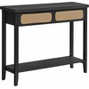 Songmics Konsolinis stalas, 100x30x80 cm, juodas
