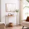 Songmics Konsolinis stalas, 100x35x80 cm, auksinis