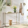Songmics Konsolinis stalas, 100x35x80 cm, auksinis