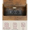 Songmics Konsolinis stalas, 25x120x81.1 cm, ruda ir juoda