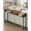 Songmics Konsolinis stalas, 25x120x81.1 cm, ruda ir juoda