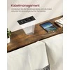 Songmics Konsolinis stalas, 25x120x81.1 cm, ruda ir juoda