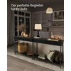 Songmics Konsolės stalas, 30x100x80 cm, antracito pilka