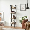 Songmics Kopėtėlių formos lentyna, 33,8x30x140 cm, ruda ir juoda