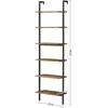 Songmics Kopėtėlių lentyna, 60x30x204,8 cm, ruda ir juoda