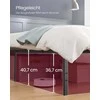Songmics Metalinė lova 200x90 cm juodos spalvos