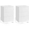 Songmics Naktinis staliukas, 40x35x59 cm, balta