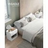 Songmics Naktinis staliukas, 45x35x58,3 cm, balta