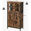 Songmics Sandėliavimo spintelė, 60x30x108 cm, juoda