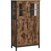Songmics Sandėliavimo spintelė, 60x30x108 cm, juoda