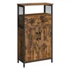Songmics Sandėliavimo spintelė, 60x30x108 cm, juoda