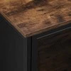 Songmics Sandėliavimo spintelė, 70x33x100 cm, Ruda, Juoda