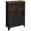 Songmics Sandėliavimo spintelė, 70x33x100 cm, Ruda, Juoda