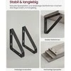 Songmics Sieninių lentynų komplektas, 40x12x10 cm, juoda