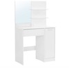 Songmics Tualetinis staliukas, 80x40x132 cm, balta
