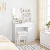 Songmics Tualetinis staliukas, 80x40x132 cm, balta