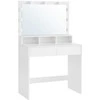 Songmics Tualetinis staliukas, 80x40x140 cm, balta