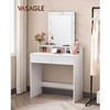 Songmics Tualetinis staliukas, 80x40x145 cm, balta