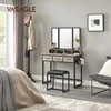 Songmics Tualetinis staliukas, 90x40x140.8 cm, juodas