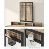 Songmics Tualetinis staliukas, 90x40x140.8 cm, rudas/juodas