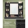 Songmics Tualetinis staliukas, 90x40x144.7 cm, juodas
