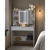 Songmics Tualetinis staliukas, 90x40x144.7 cm, balta