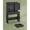 Songmics Tualetinis staliukas, 90x40x144.7 cm, juodas