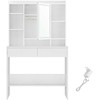 Songmics Tualetinis staliukas, 90x40x144.7 cm, balta