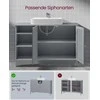 Songmics Tualeto staliukas, 90x30x60 cm, pilka