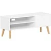 Songmics TV staliukas, 120x40x49 cm, balta