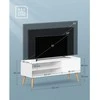 Songmics TV staliukas, 120x40x49 cm, balta