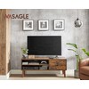 Songmics TV staliukas, 120x40x49 cm, rudas