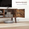 Songmics TV staliukas, 120x40x49 cm, rudas