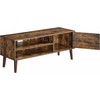 Songmics TV staliukas, 120x40x49 cm, rudas